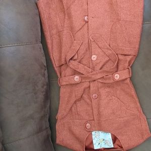Anthro Tabitha jacket rust colored beautiful size 2 belted